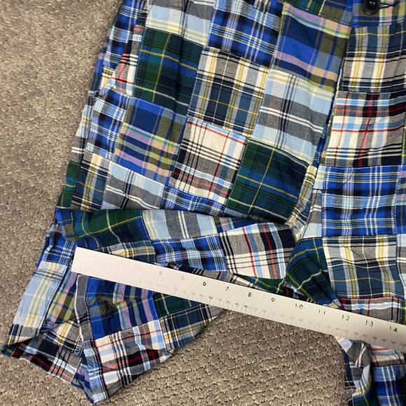 J. CREW Shorts Men's 36 Gramercy Patchwork Madras Plaid Cotton NWT - Picture 12 of 12